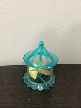 Vtg. Mid-Century “Twinkler”. Or “Birdcage Spinner” Christmas tree ornament.